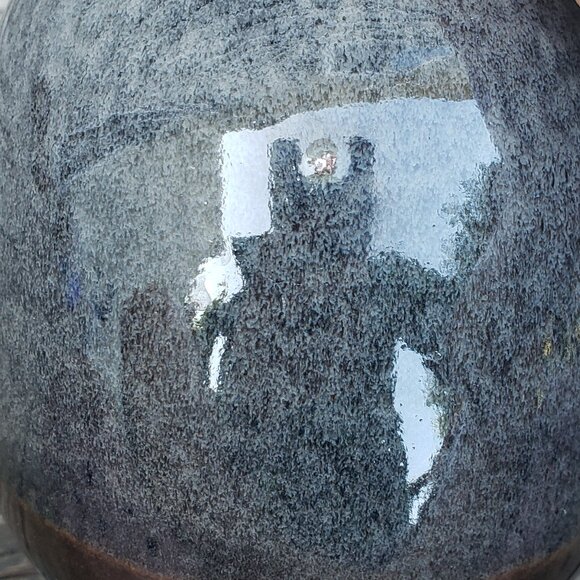 Signed Studio Pottery Dried Flower Vase - Picture 4 of 5